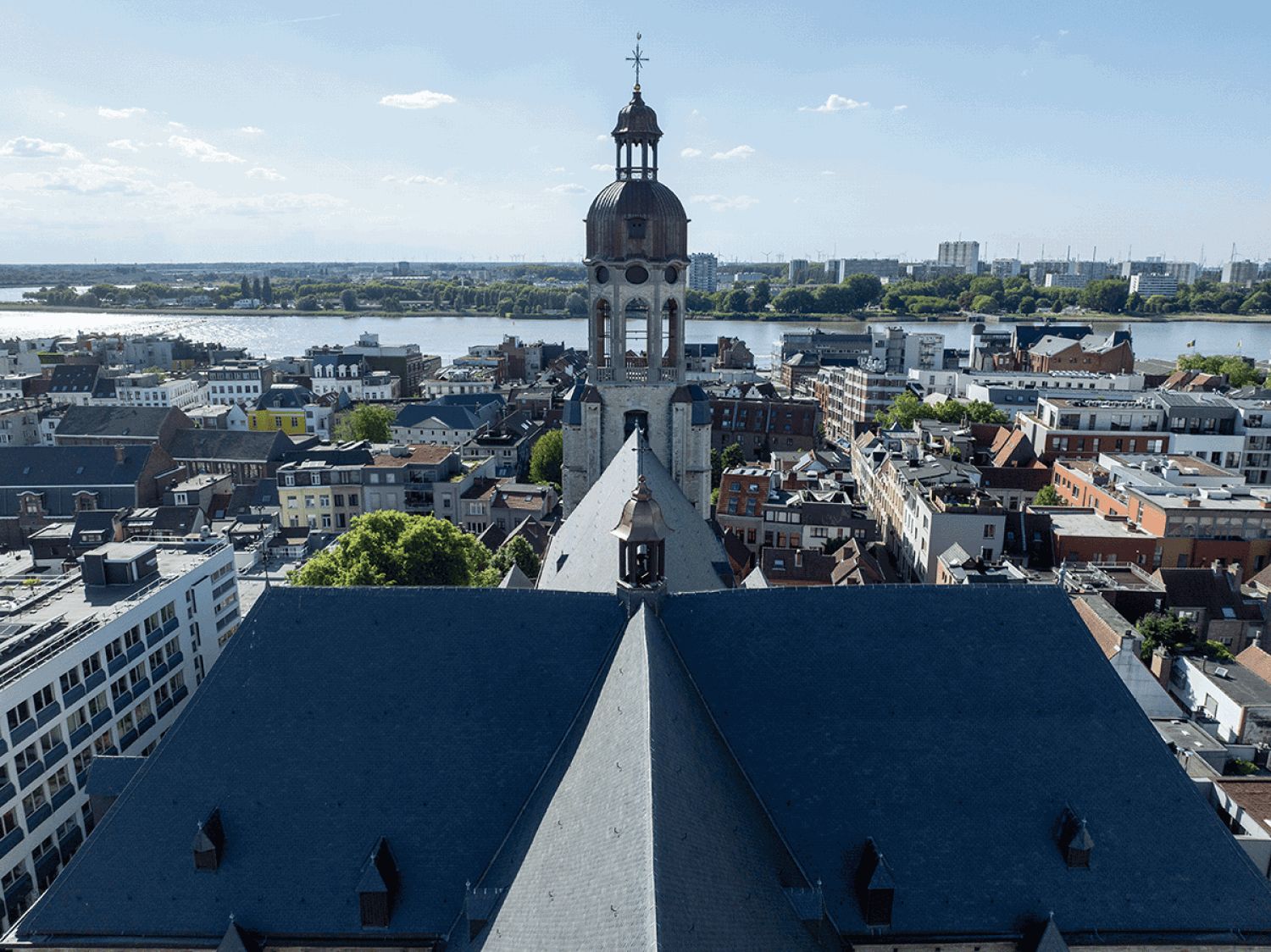 Koperen Vieringtoren Sint-Andries Kerk Antwerpen