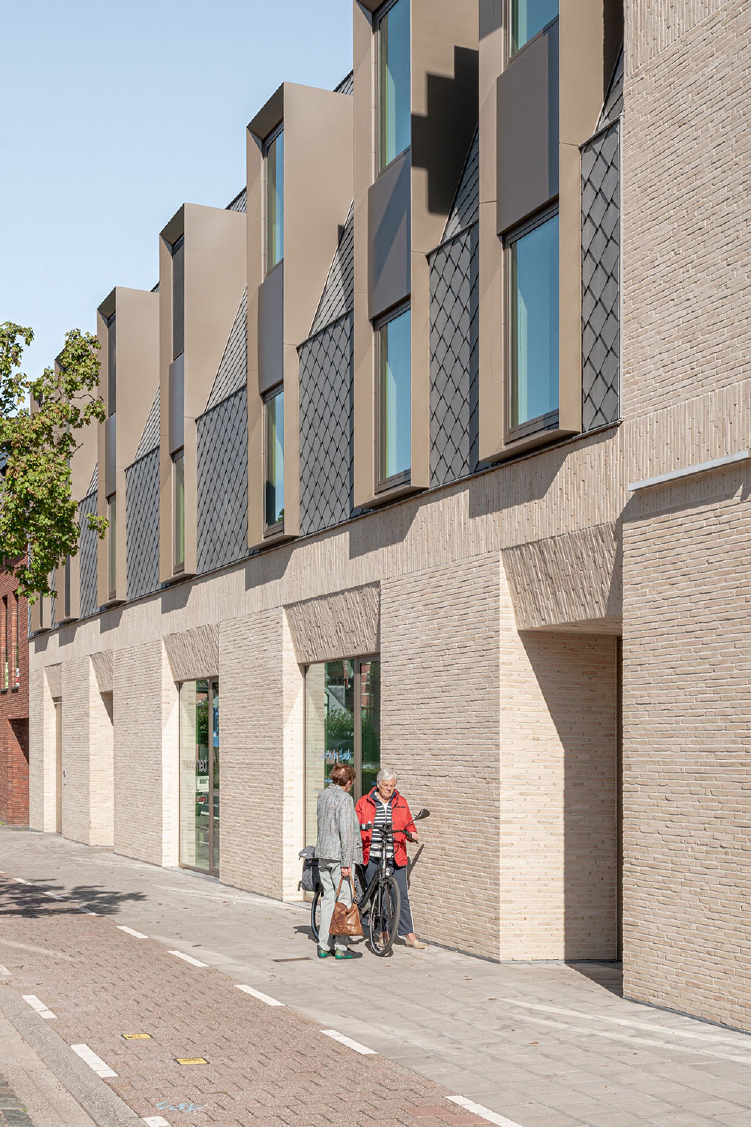 Dak en gevelbekleding met zinken leien - losanges