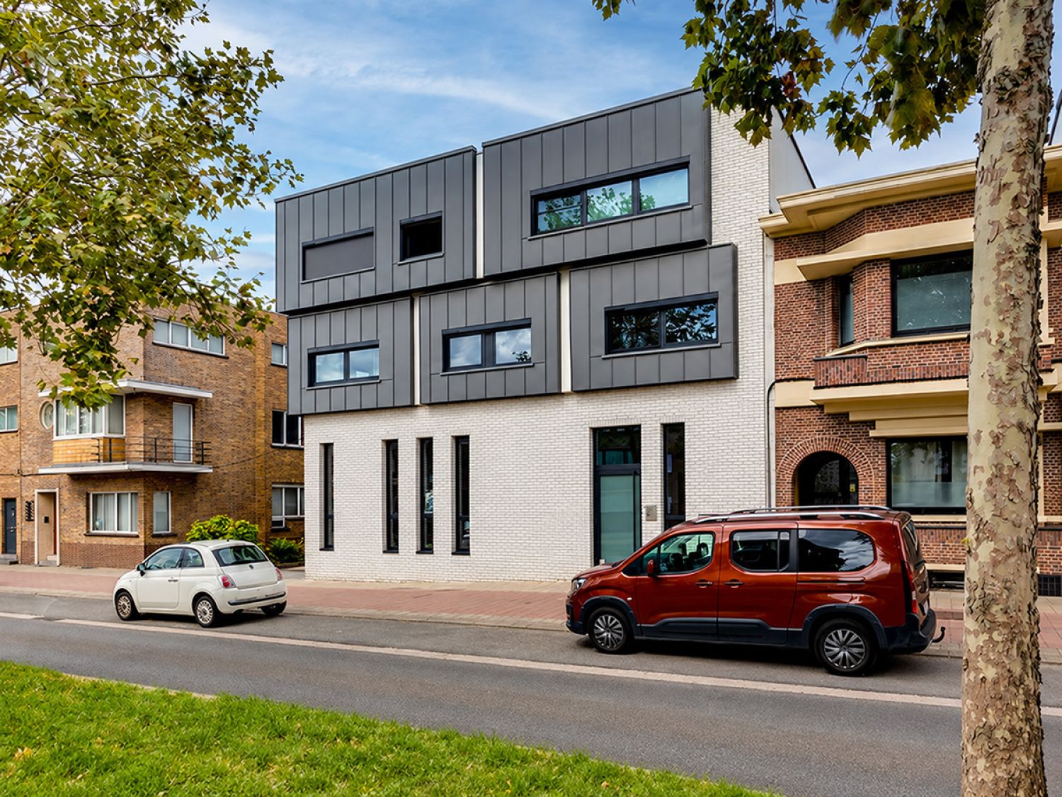 zinken gevel voor escalante mortsel